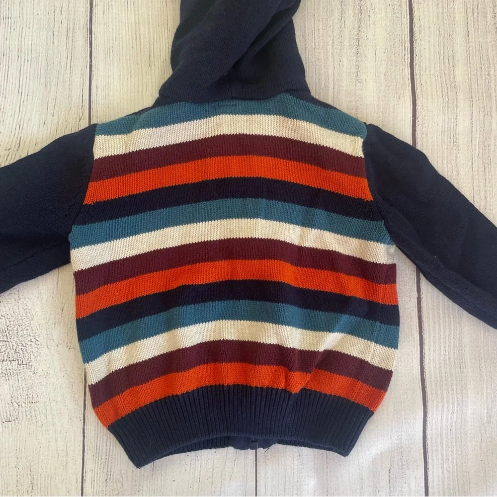 Gymboree Fox Trail Hooded Fair Isle Sweater Size 18-24 months